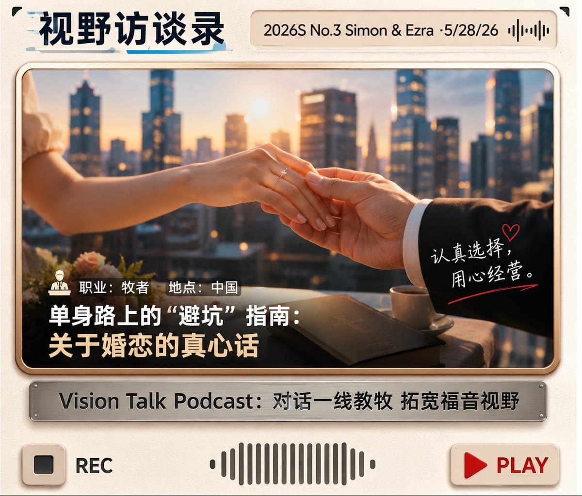 视野访谈录｜单身路上的“避坑”指南：两位牧者关于婚恋的真心话